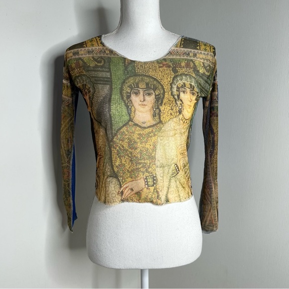 Rhi Dancey Handcrafted in English Mesh Top S - Picture 3 of 9